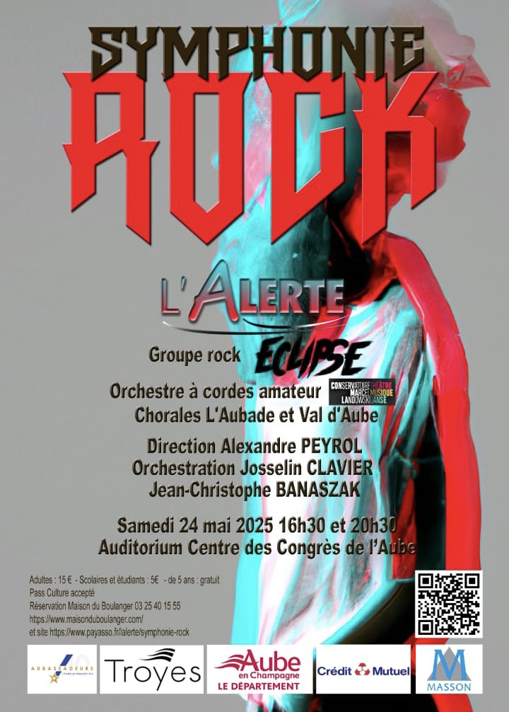 Concert évènement Symphonie Rock & Harmonie de l'Alerte.