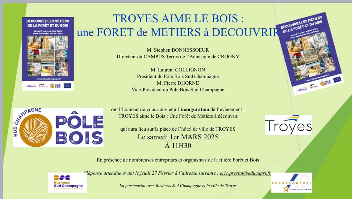 Troyes aime le bois : une Forêt de Métiers à découvrir