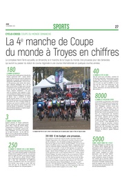 Cyclo-cross : La 4eme manche de Coupe du monde à Troyes en Chiffre
