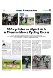 950 cyclistes au départ de la « Bar-sur-Aube Chemins Blancs Cycling Race »