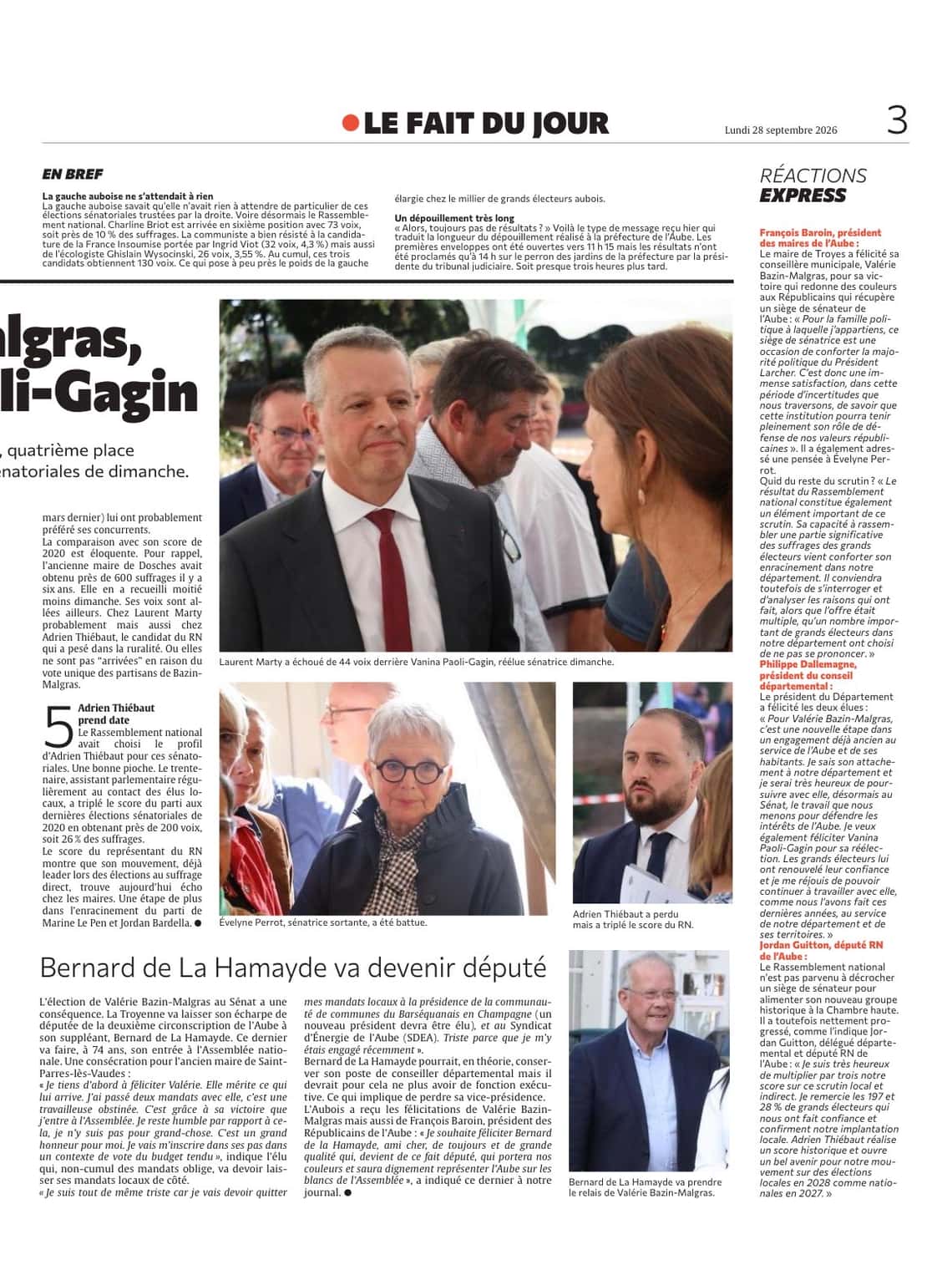 Le pari réussi de Valérie Bazin-Malgras le travail récompensé Vanina Paoli Gagin