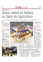 L’Aube revient en fanfare au Salon de l’agriculture