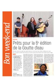 Le festival de la Goutte d’eau prêt pour sa 6e édition.