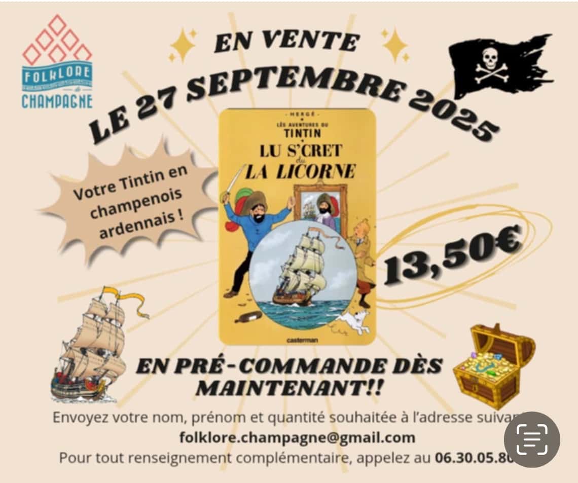 2ème BD de Tintin en champenois