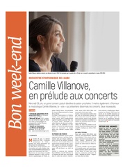 Camille Villanove, en prélude aux concerts