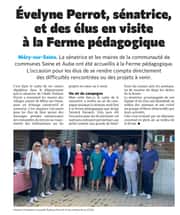 Évelyne Perrot, sénatrice, en visite à la ferme équestre !