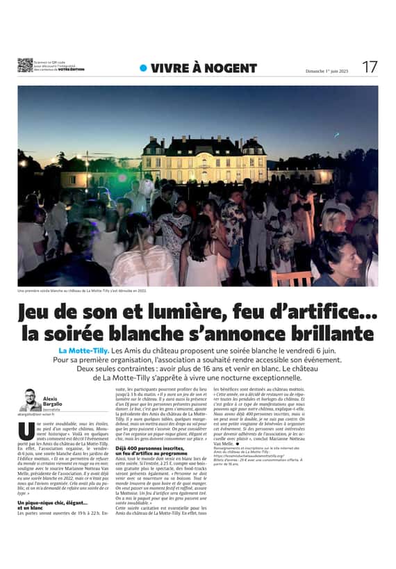 Jeu de son et lumière, feu d’artifice… la soirée blanche du château