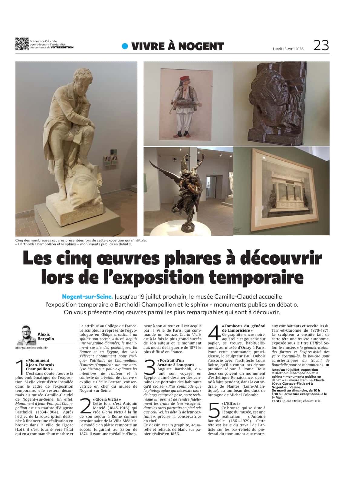 Les cinq oeuvres phares à découvrir lors de l'exposition temporaire !