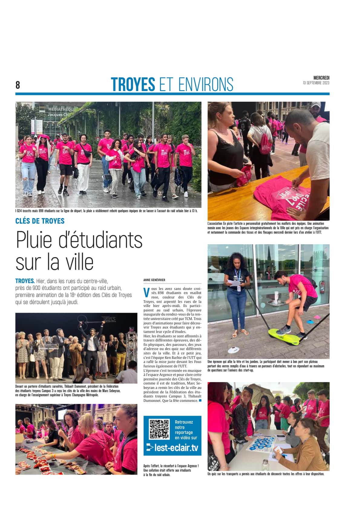 Une pluie d'étudiants sur la ville !