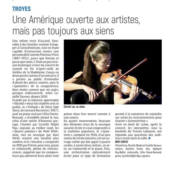 Une Amérique ouverte aux artistes mais pas toujours aux siens...