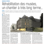 Réhabilitation des musées de Troyes, un chantier à très long terme.