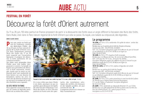 Découvrez la forêt d’Orient autrement