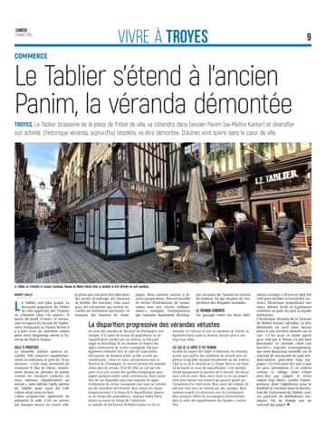 Le Tablier à Troyes s’étend à l’ancien Panim.