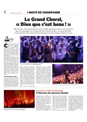 Le Grand Choral, « Dieu que c'est beau! »