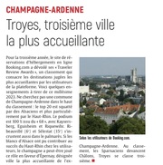Troyes, troisième ville la plus accueillante de Champagne-Ardenne.