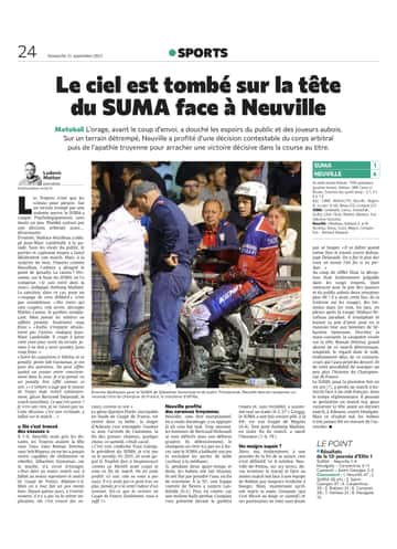 Le ciel est tombé sur la tête du SUMA face à Neuville