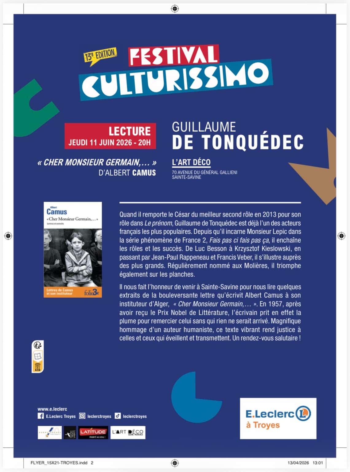 Festival Culturissimo – 13e édition