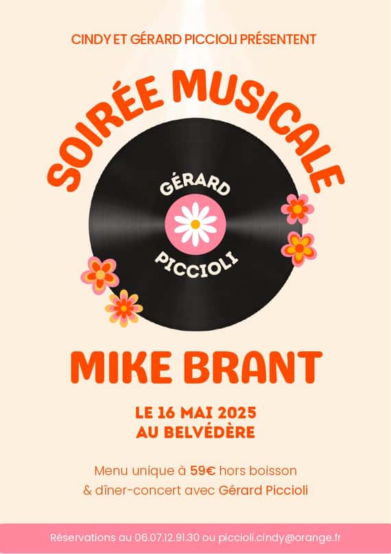 Gérard Piccioli, Pépite Aubassadeurs, chante Mike Brant