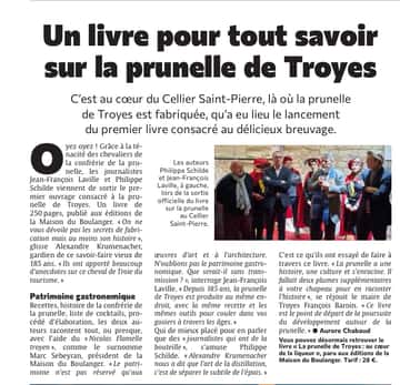 Le premier livre pour tout savoir sur la prunelle de Troyes !