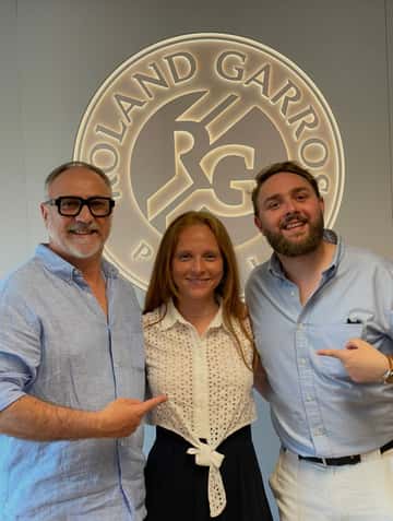 Aux côtés de Savine Erler à Roland Garros