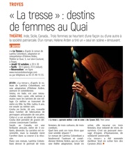 «La tresse» : Destin de femmes au Quai.