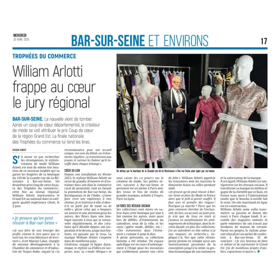 Trophées du commerce : William Arlotti frappe au cœur le jury régional
