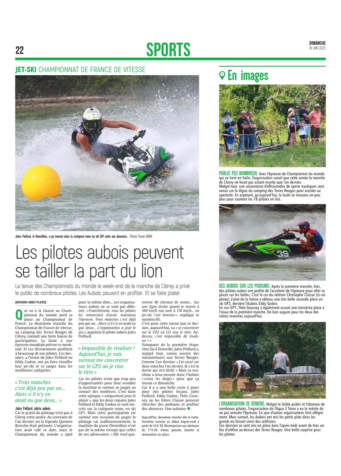 Les pilotes aubois peuvent se tailler la part du lion.