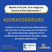 CAMPUS 3 & JOBASSADEURS ensemble pour les étudiants !