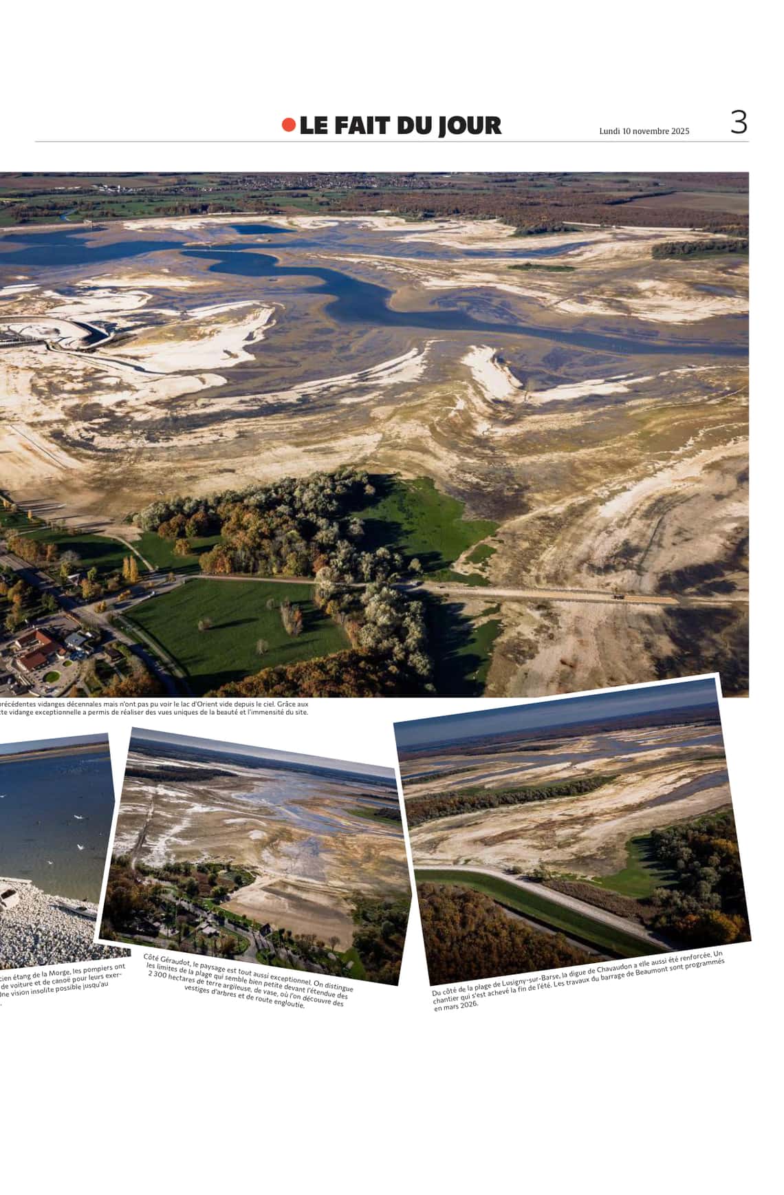 Le lac d'orient comme vous ne le verrez certainement plus !