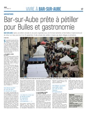 Bar-sur-Aube prête à pétiller pour Bulles et gastronomie.