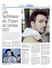 Léo TechMaker élu Troyen de l'année 2021.