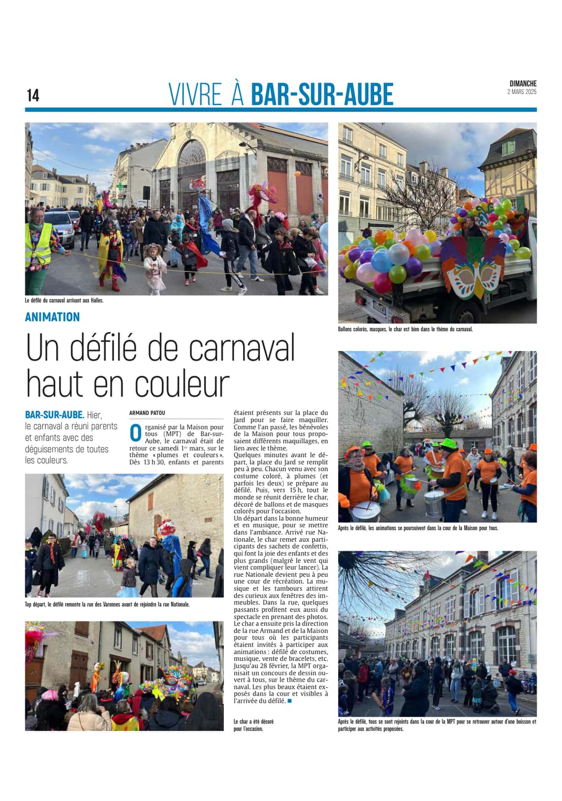 Bar-sur-Aube, c’est un carnaval haut en couleur !