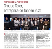 Groupe Soler, entreprise de l’année 2023