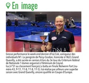 Isè Cok, vainqueur des individuels N1 en Ping Pong