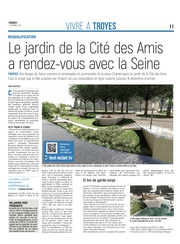 Le jardin de la Cité des Amis à Troyes a rendez-vous avec la Seine