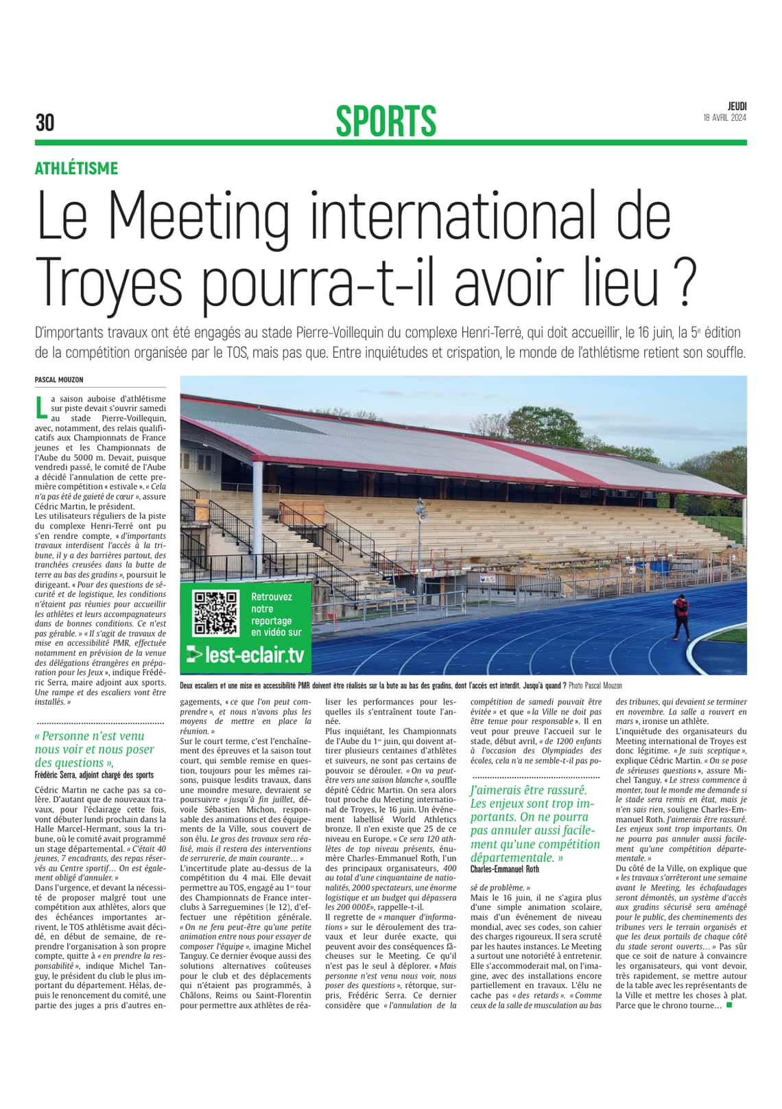 Le Meeting international de Troyes d’athlétisme pourra-t-il avoir lieu ?