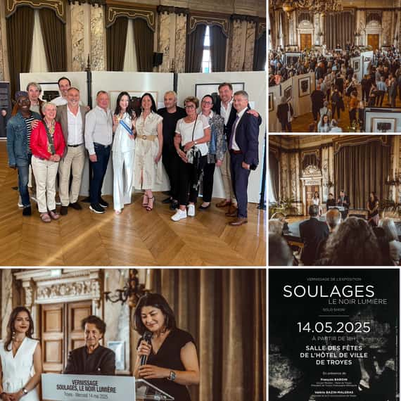 Une délégation Aubassadeurs au vernissage de l'exposition SOULAGES