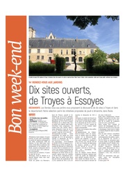 14e Rendez-vous aux jardins : dix sites ouverts, de Troyes à Essoyes.