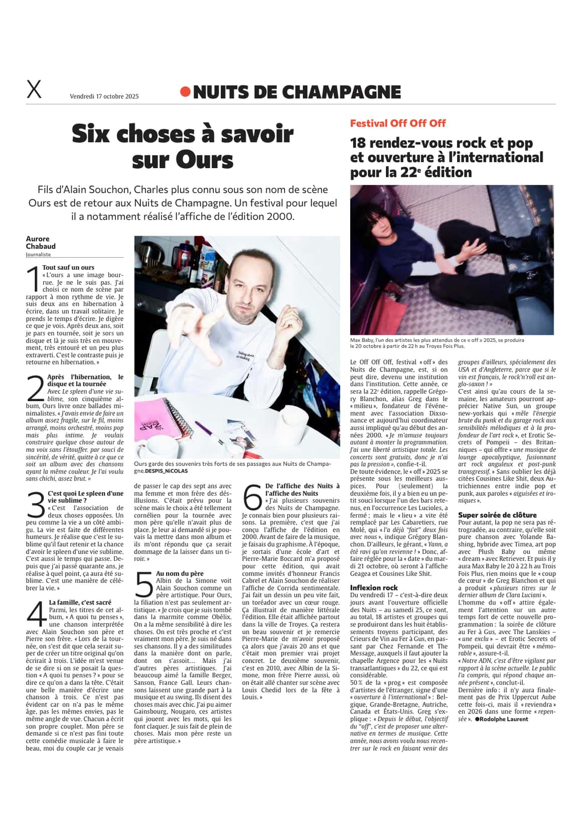 Livret spécial Nuits de Champagne