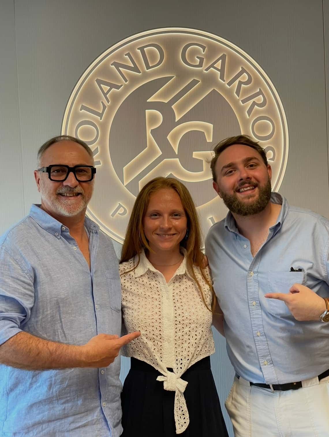 Aux côtés de Savine Erler à Roland Garros