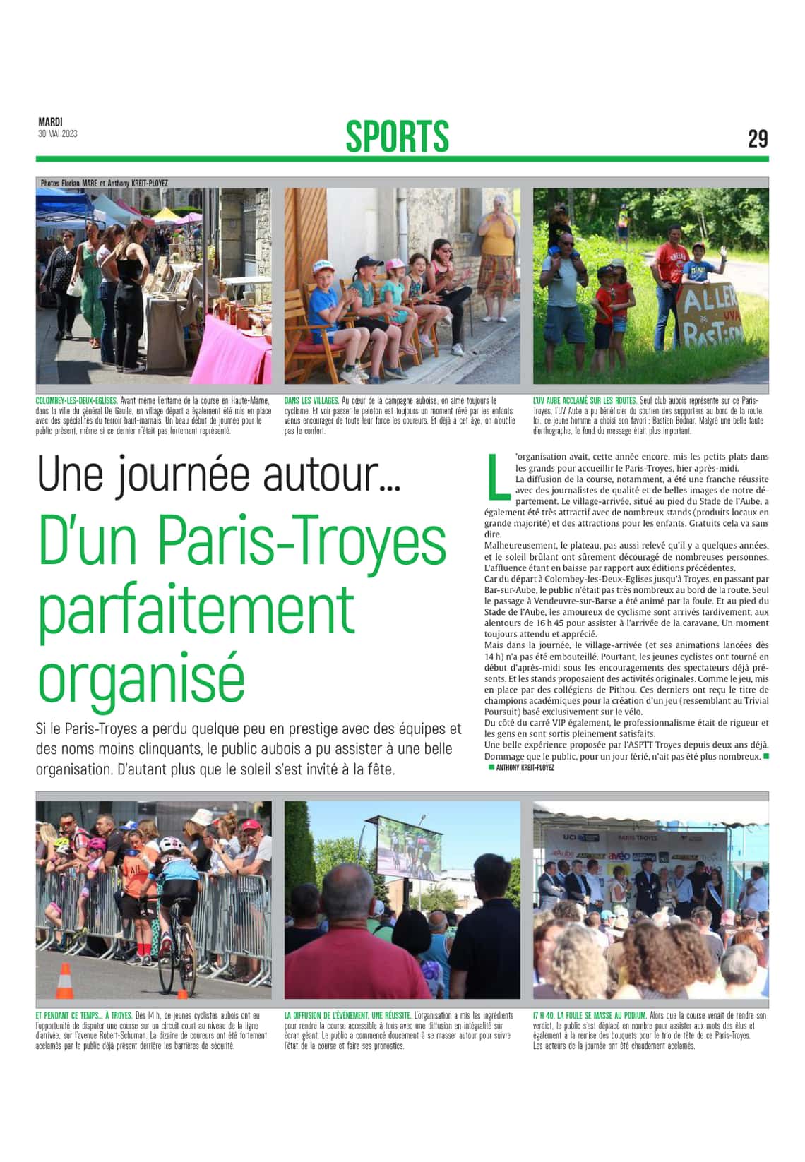 Un Paris-Troyes parfaitement organisé.