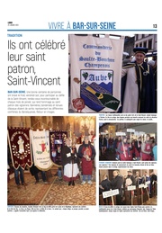 Ils ont célébré leur saint patron, Saint-Vincent à Bar-sur-Seine.