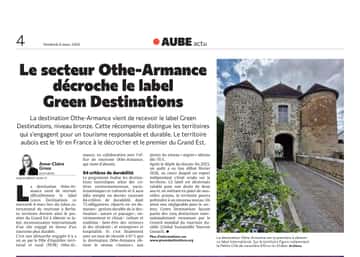 Le secteur Othe-Armance à décrocher le label Green Destinations !