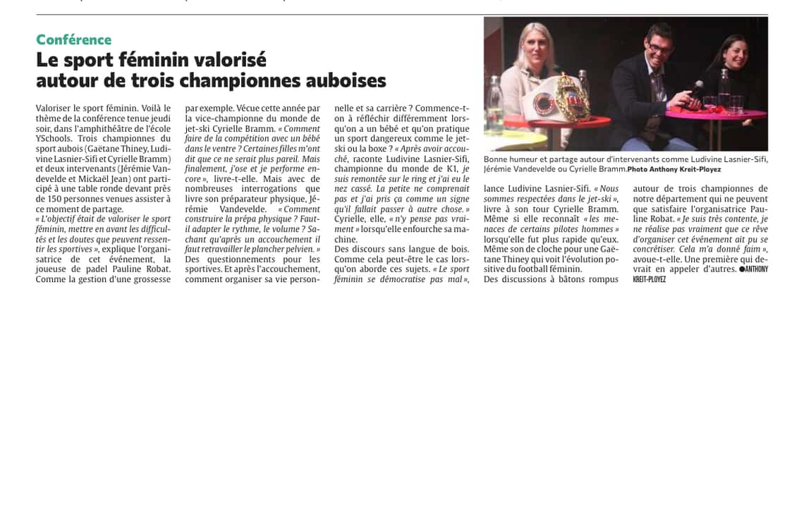 Le sport féminin valorisé autour de trois pépites championnes auboises