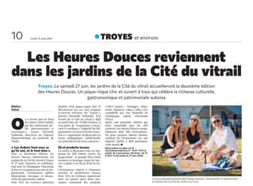 Les Heures Douces reviennent dans les jardins de la cité du vitrail !
