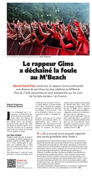 Le rappeur Gims a déchaîné les foules à Mesnil-Saint-Père