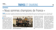 «Nous sommes champions de France»