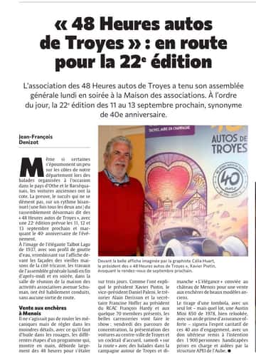 « 48 Heures autos de Troyes » : en route pour la 22e édition