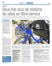 Deux fois plus de stations de vélos en libre-service.