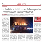 Violent incendie au Champagne Chassenay d'Arce